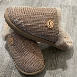 MK glitter sparkly slippers sz.7